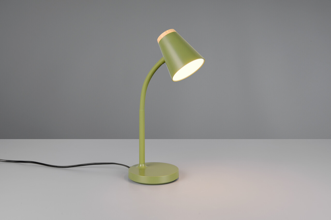 Lampa de masa Pongo, RL, 13x36 cm, 4.5W, 1x SMD, plastic, verde/natur - imagine 6